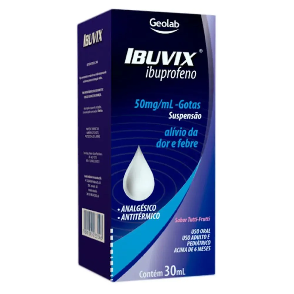 Imagem de Ibuvix 50mg/ml Solução Oral Gotas 30ml
