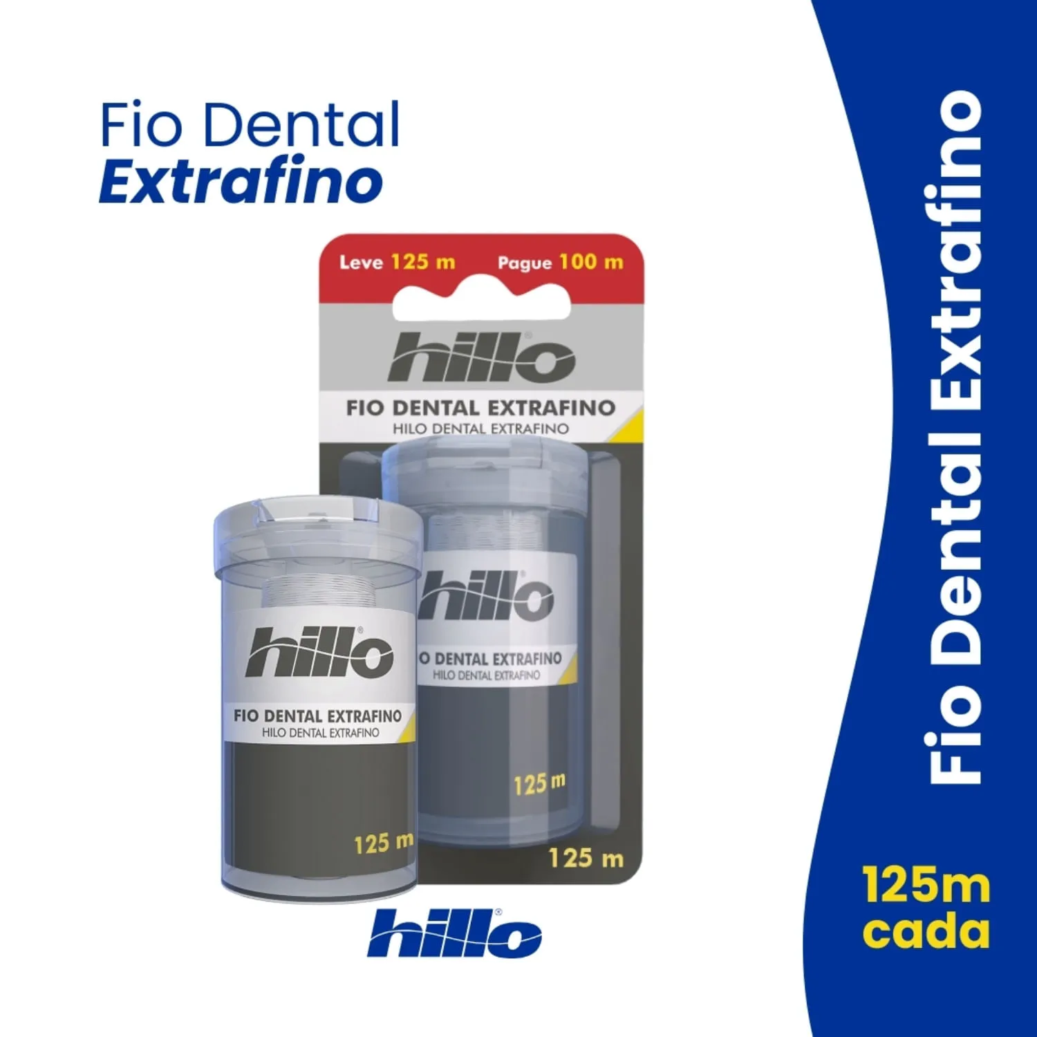 Imagem de Fio Dental Extrafino Hillo 125m