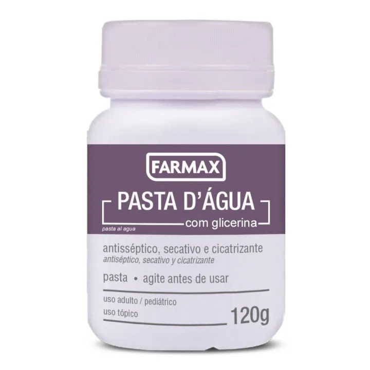 Imagem de Pasta D'Água com Glicerina Farmax 120g