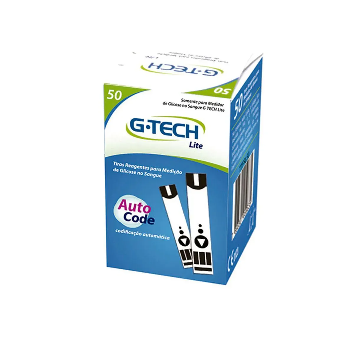 Imagem de Tiras Reagentes para Medição de Glicose G-Tech Lite 50 unidades