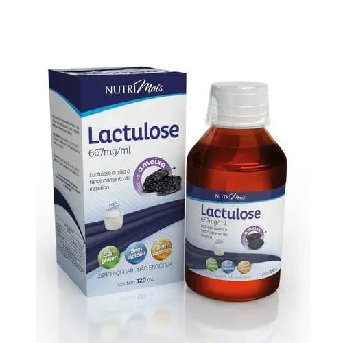 Imagem de Lactulose Nutrimais 667mg/mL, frasco de solução oral com 120mL, sabor ameixa