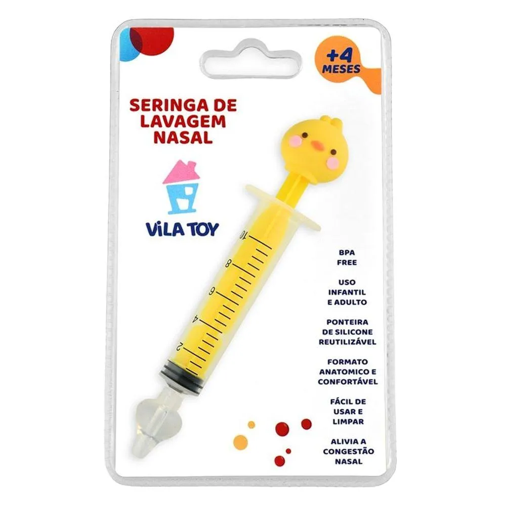 Imagem de Seringa para Lavagem Nasal Vila Toy Pintinho 4 Meses+ com 1 Unidade