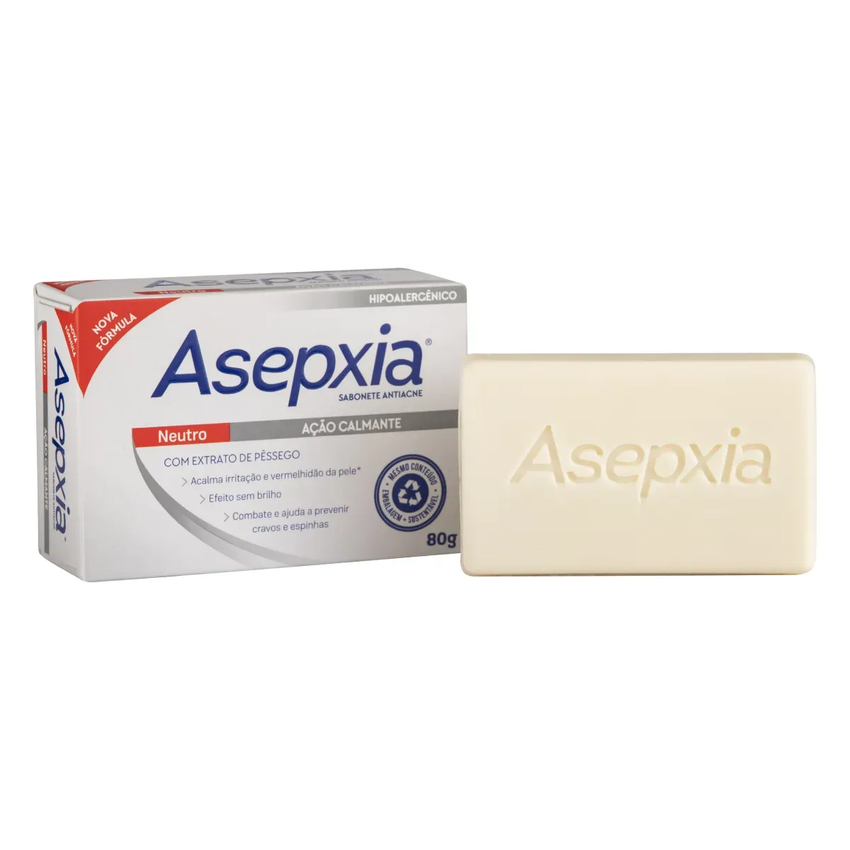 Imagem de Sabonete Antiacne em Barra Asepxia Neutro com 80g