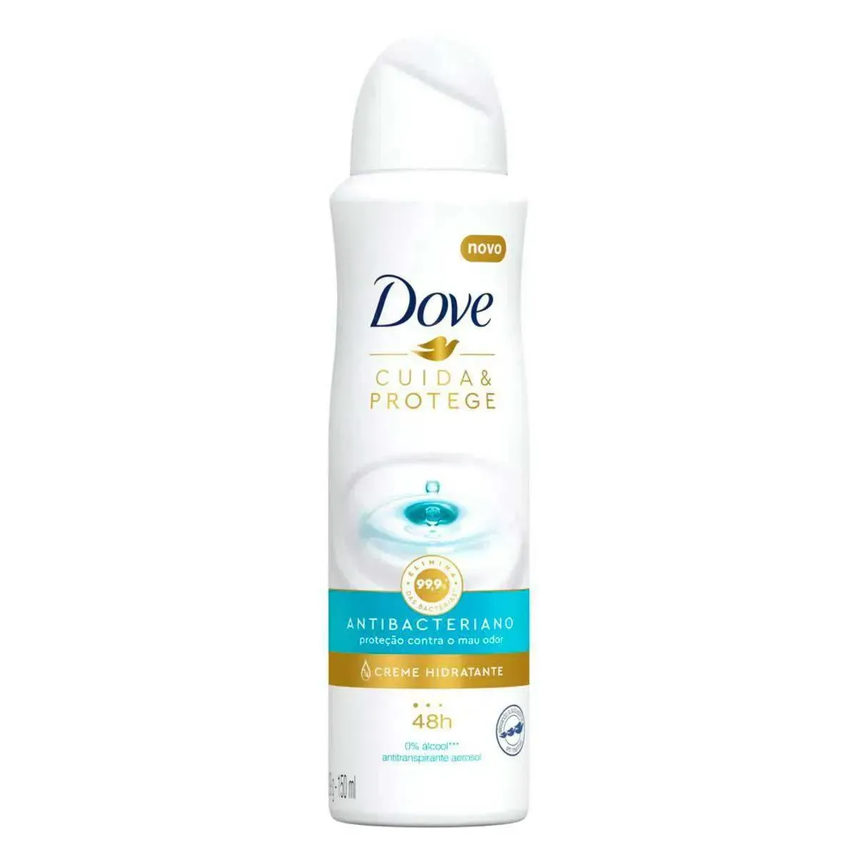Imagem de Desodorante Antitranspirante Aerosol Dove Cuida & Protege Antibacteriano Feminino 72h 150ml