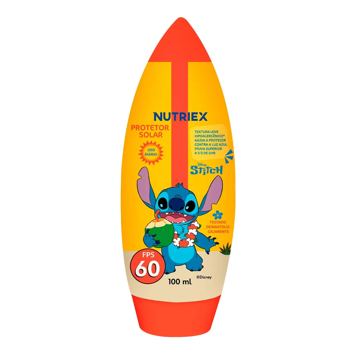 Imagem de Protetor Solar Corporal Infantil Nutriex Kids FPS 60 Stitch 100ml