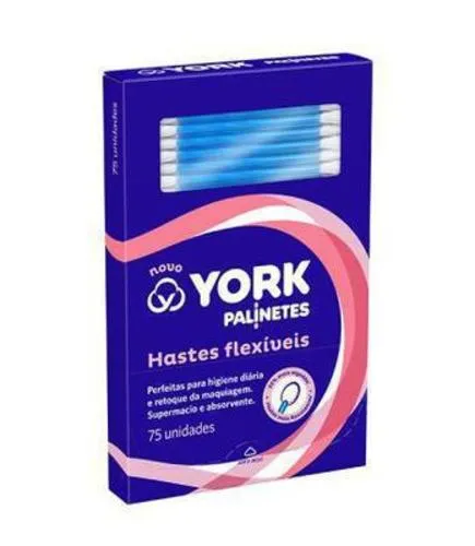 Imagem de Hastes Flexíveis Palinetes York caixa com 75 unidades
