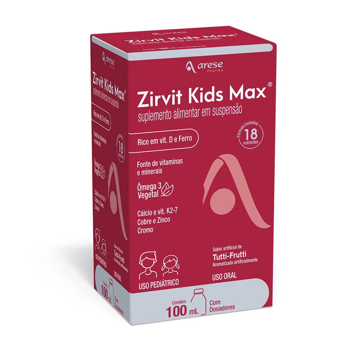 Imagem de Polivitamínico Zirvit Kids Max frasco 100ml