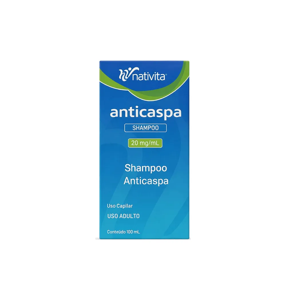 Imagem de Shampoo Cetoconazol Anticaspa 20mg/ml 100ml - Nativita