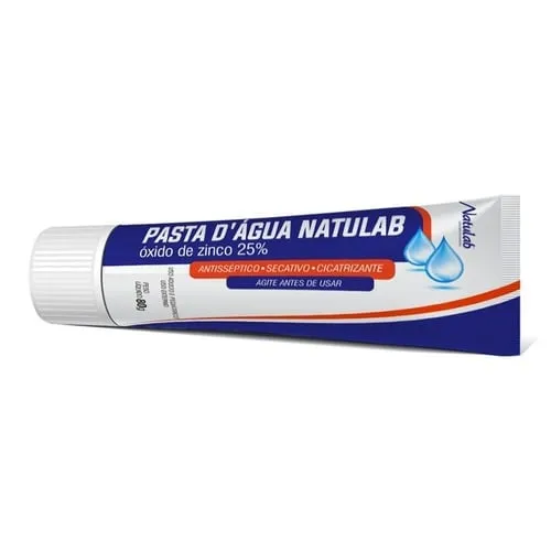 Imagem de Pasta D'água - Natulab 25%, caixa com 1 bisnaga com 80g de pasta de uso dermatológico