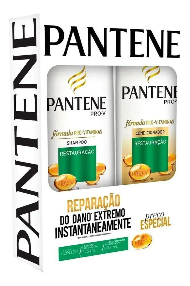 Imagem de Kit Pantene Restauração Shampoo 175ml + Condicionador 175ml