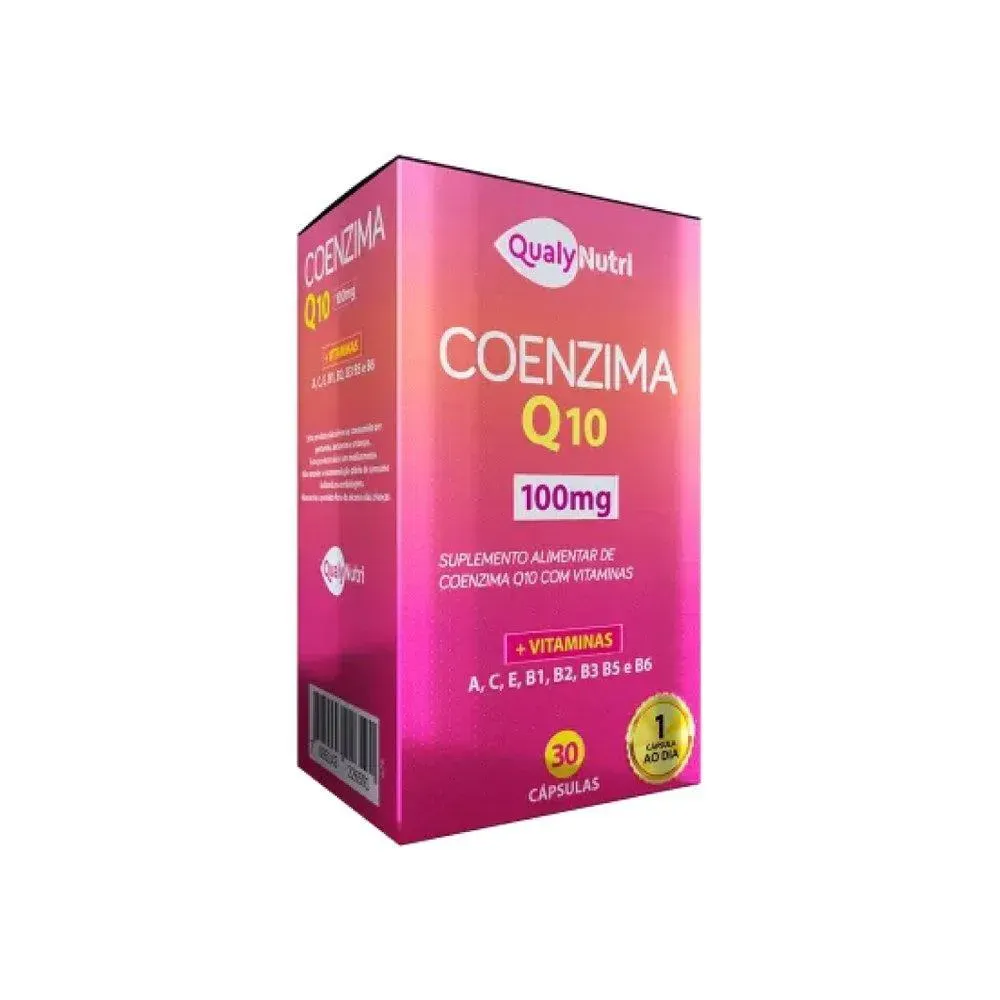 Imagem de Coenzima Q10 com Vitaminas 100mg 30 cápsulas Qualynutri