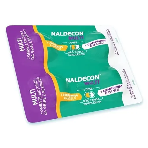 Imagem de Naldecon Multi (400mg + 20mg) + 400mg, blíster com 4 comprimidos