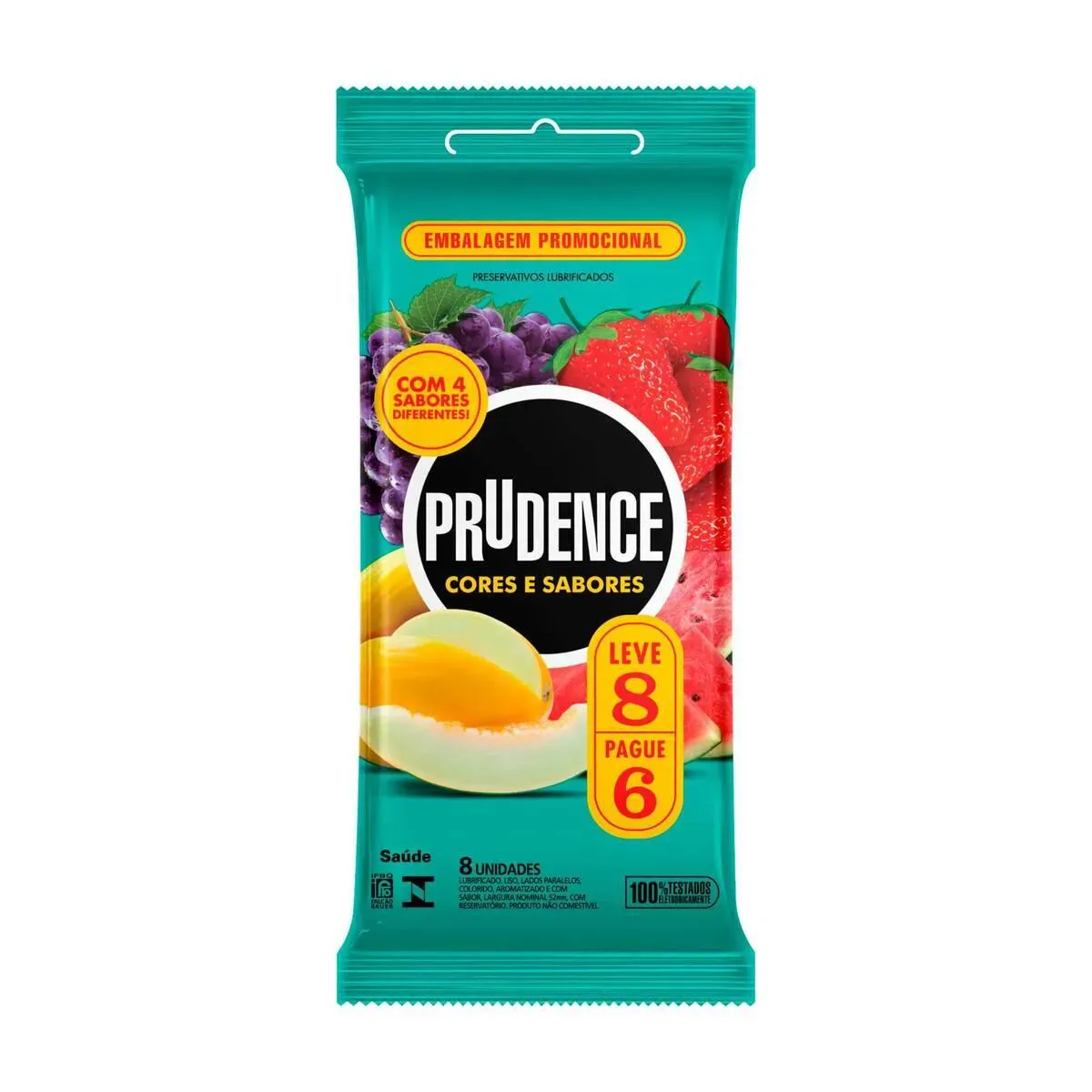 Imagem de Camisinha Prudence Cores e Sabores - Leve 8 Pague 6