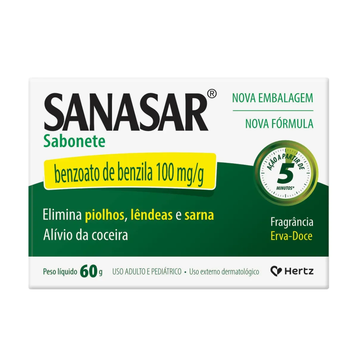 Imagem de Sabonete em Barra Sanasar 100mg/g 60g
