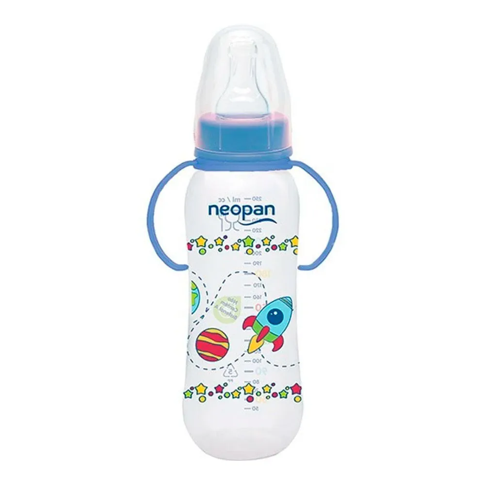 Imagem de Mamadeira Neopan Com Alça Azul 250ml