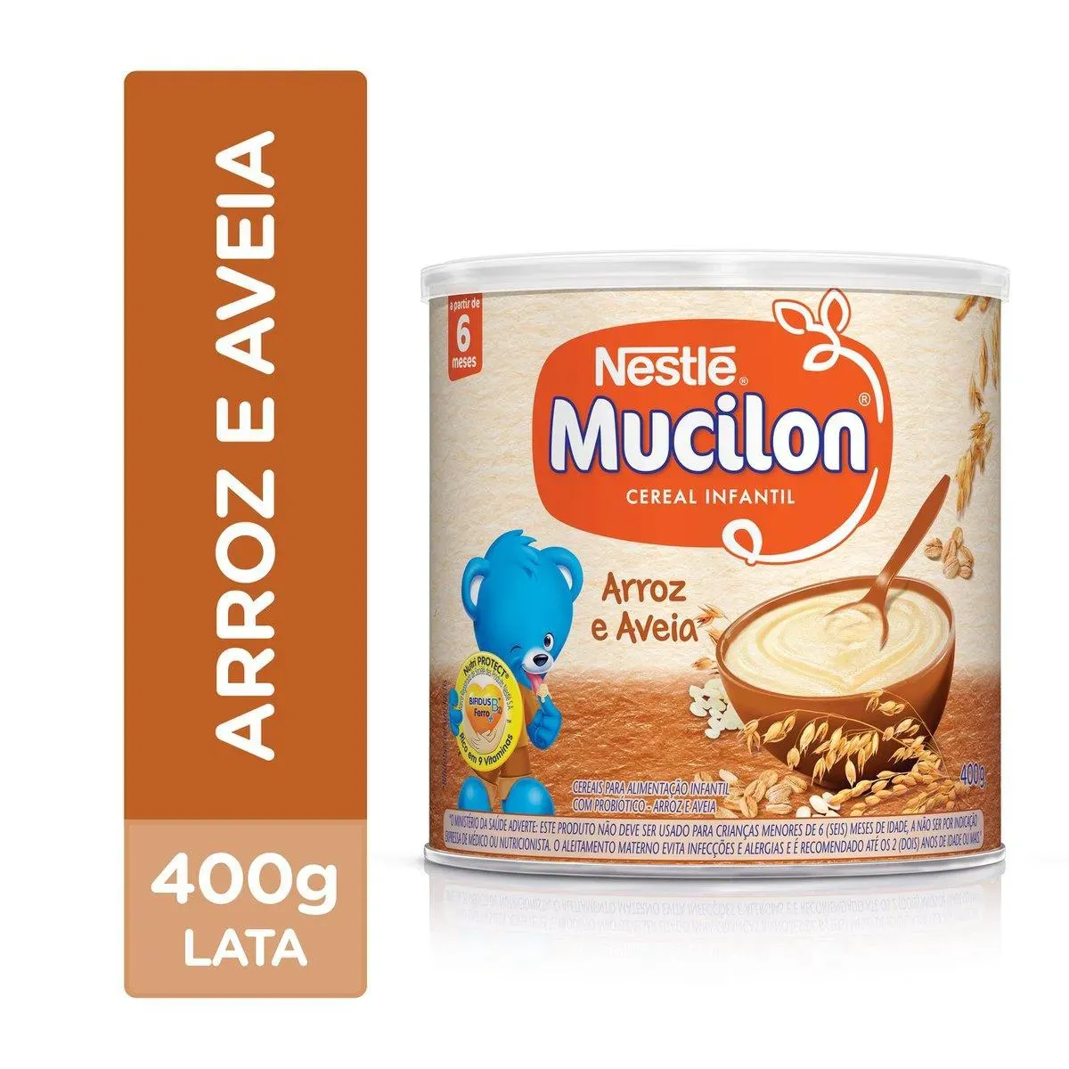 Imagem de Cereal Infantil Mucilon Arroz e Aveia 400g