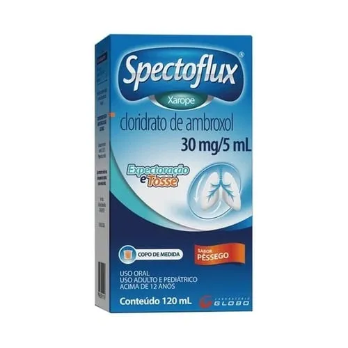 Imagem de Spectoflux 6mg/mL, caixa com 1 frasco com 120mL de xarope adulto + copo medidor
