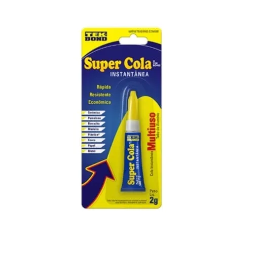 Imagem de Adesivo Instantâneo Tekbond Super Cola 1 unidade com 2g