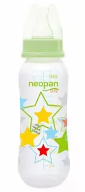 Imagem de Mamadeira Neopan Panform Convencional Verde 250ml