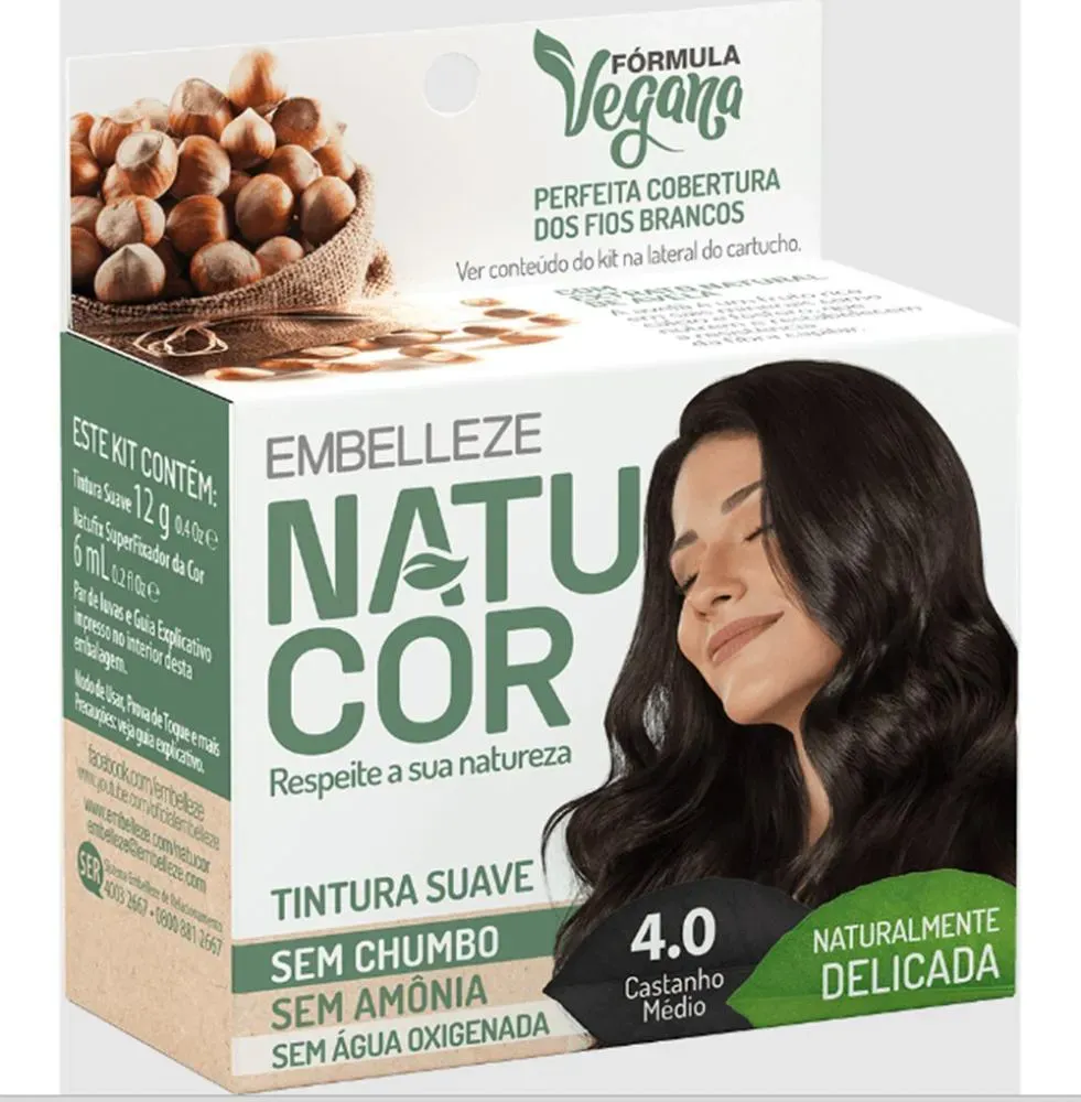 Imagem de Tintura Natucor 4.0 Castanho Medio