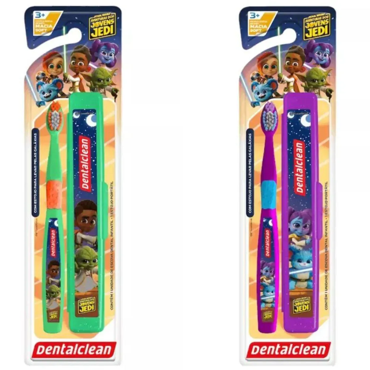 Imagem de Escova de Dente + Estojo Young Jedi - 3 Anos+ - Dentalclean