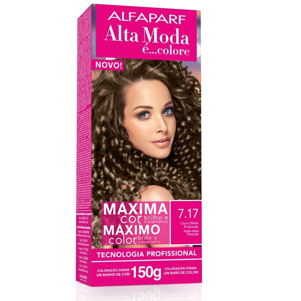 Imagem de Tintura Alta Moda 7.17 Louro Mate