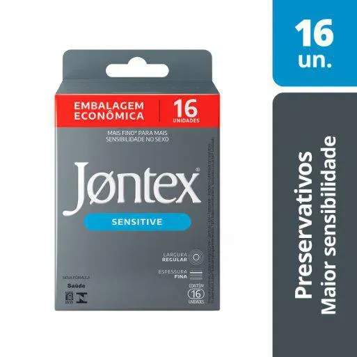 Imagem de Camisinha Jontex Sensitive com 16 Unidades