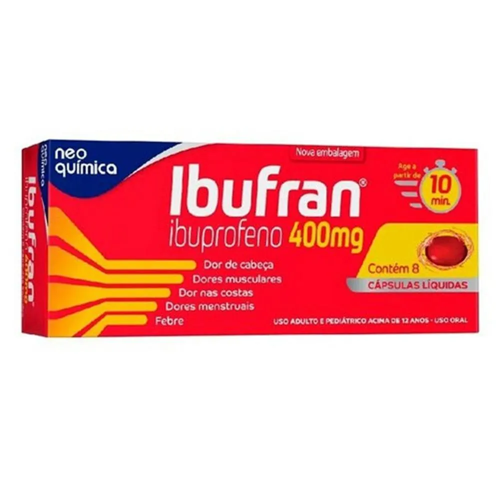 Imagem de Ibufran 400mg com 8 Cápsulas