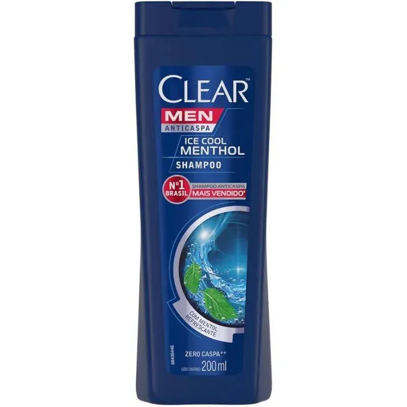 Imagem de Clear Shampoo Men Anticaspa Ice Cool Menthol 200ml