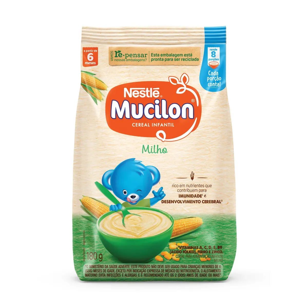 Imagem de Cereal Infantil Nestlé Mucilon Milho Sachê 180g