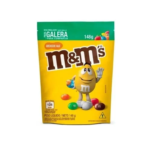 Imagem de Chocolate M&M'S amendoim, sachê com 148g