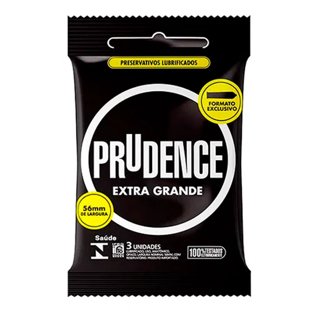 Imagem de Preservativo Prudence Extra Grande 3 Unidades